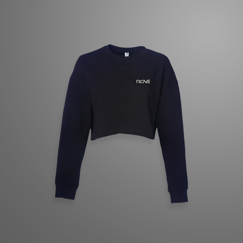 ROVE // 3D CHROME LOGO CROP CREWNECK